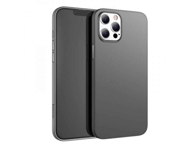 Silikónové puzdro Hoco Thin Series High pre Apple iPhone 13 Pro Max, transparentná čierna