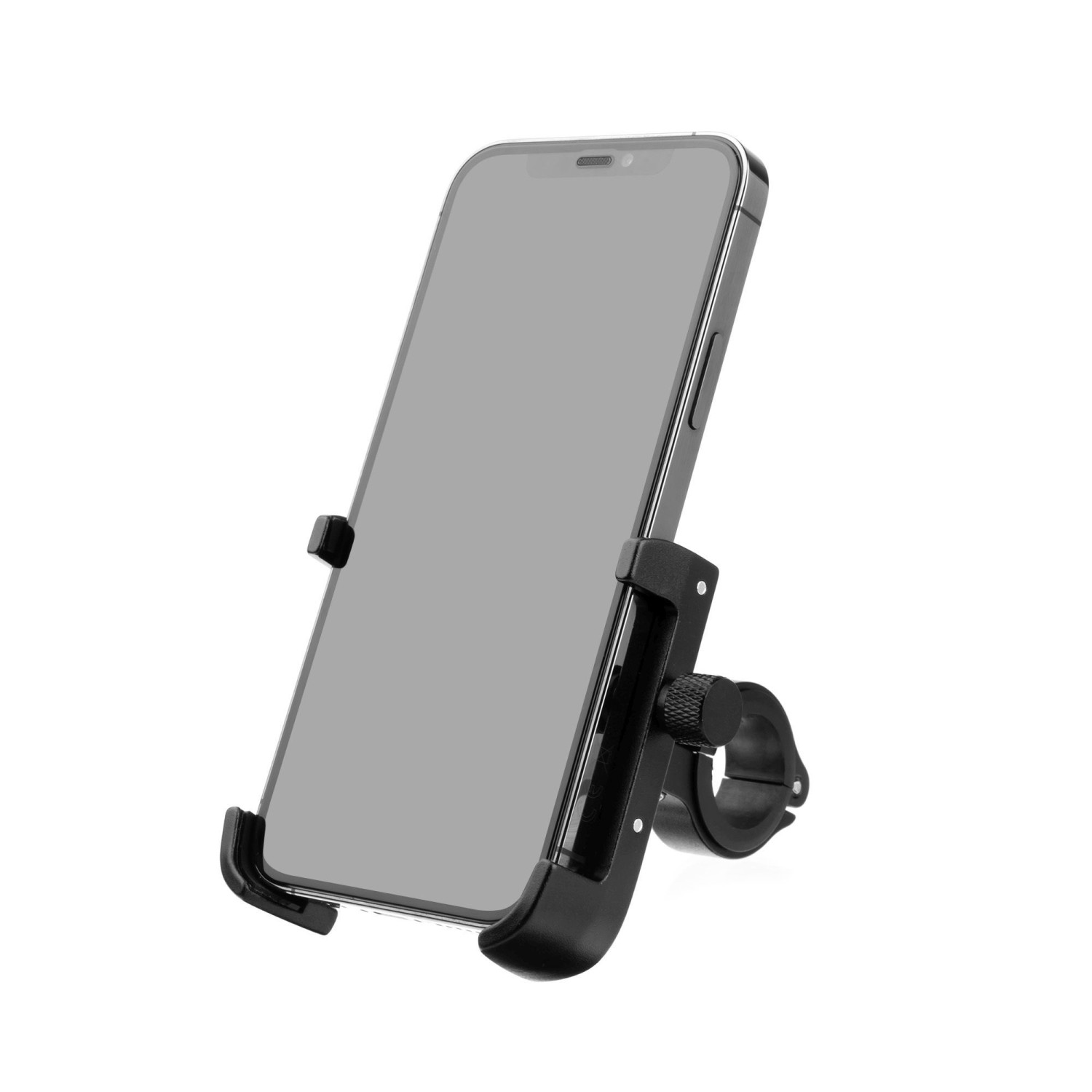 Hliníkový držák mobilního telefonu na kolo FIXED Bikee ALU 2 s otočnou hlavou, černá