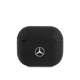 Kožené pouzdro Mercedes pro AirPods 3, černá