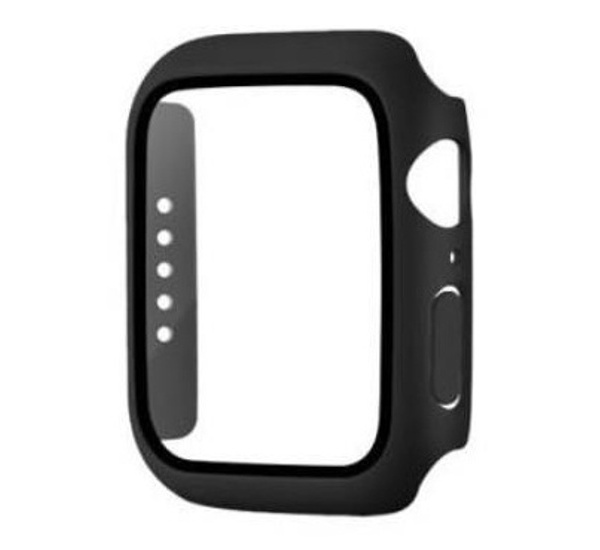 Kryt ochranný polykarbonátový COTEetCI s ochranou displeje pro Apple Watch 45 mm, černá