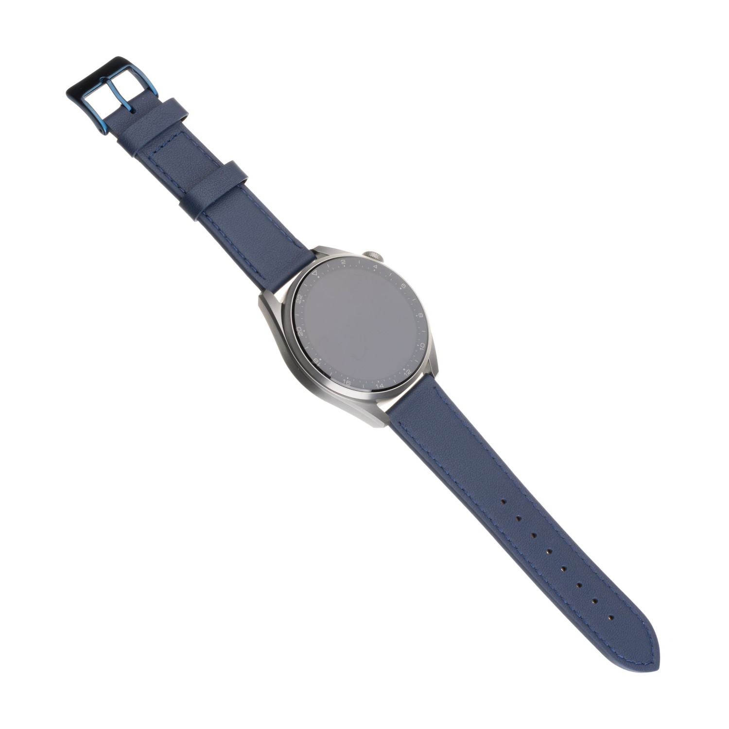 Kožený řemínek FIXED Leather Strap s šířkou 20mm pro smartwatch, modrá