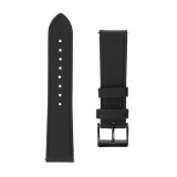 Kožený řemínek FIXED Leather Strap s šířkou 20mm pro smartwatch, černá
