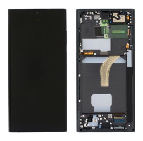 LCD + dotyková doska + predný kryt pre Samsung Galaxy S22+, grey (Service Pack)