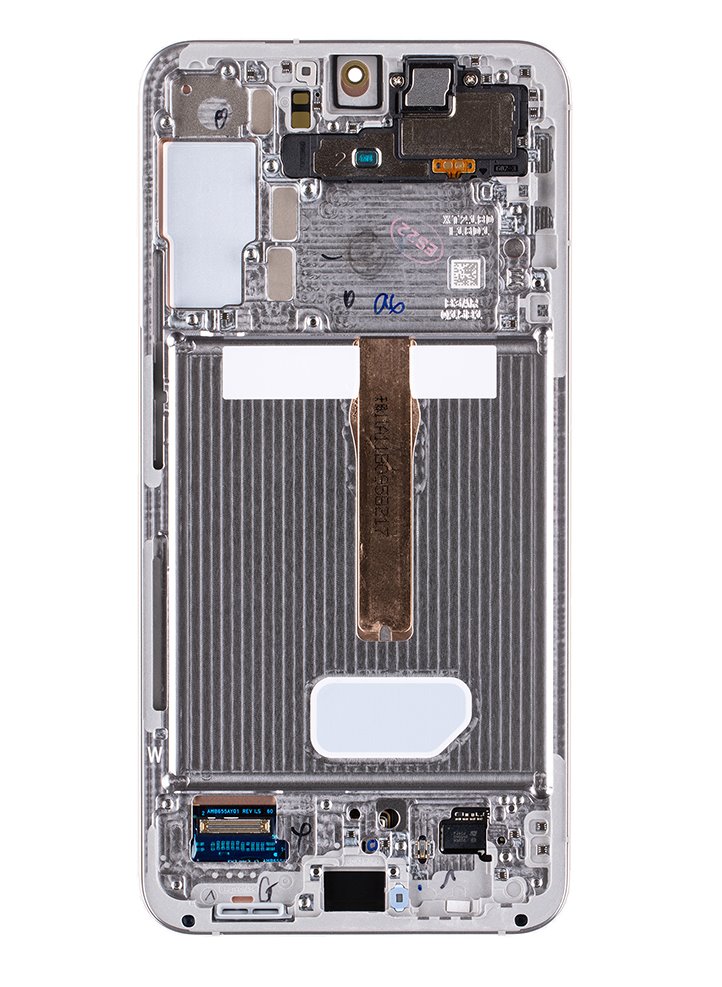LCD display + Dotyk + Přední kryt Samsung S906B Galaxy S22+ Phantom White (Service Pack) 