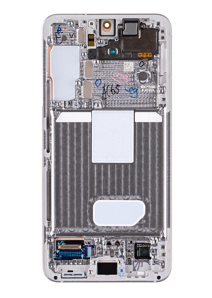 LCD display + Dotyk + Přední kryt Samsung S901B Galaxy S22 Phantom White (Service Pack) 