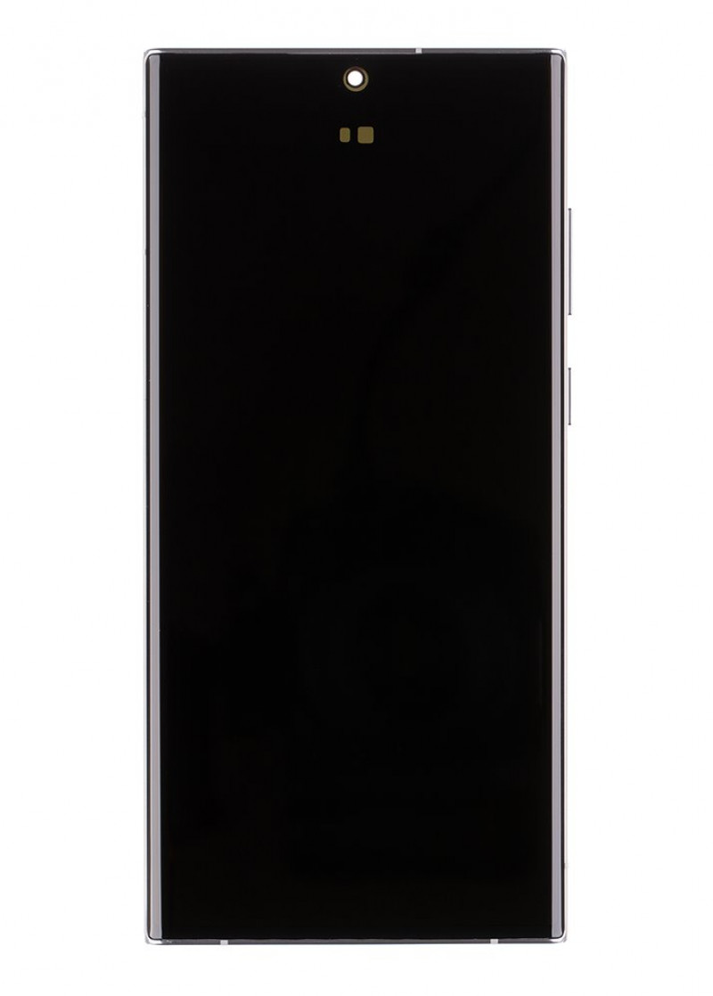 LCD + dotyk + přední kryt pro Samsung Galaxy S22 Ultra, phantom black ( Service Pack )