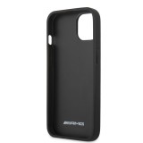 AMG Genuine Leather Perforated Zadní Kryt pro iPhone 13 Black