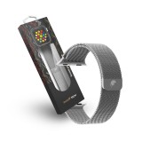 RhinoTech kovový řemínek milánský tah pro Apple Watch 42/44/45/49mmm, stříbrná