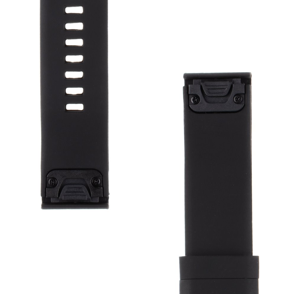 Silikonový řemínek Tactical 816 pro Garmin Fenix 5S/6S/7S QuickFit 20mm, černá