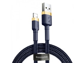 Dátový kábel Baseus Cafule Cable USB for Lightning 2.4A, 1m, zlatá/modrá