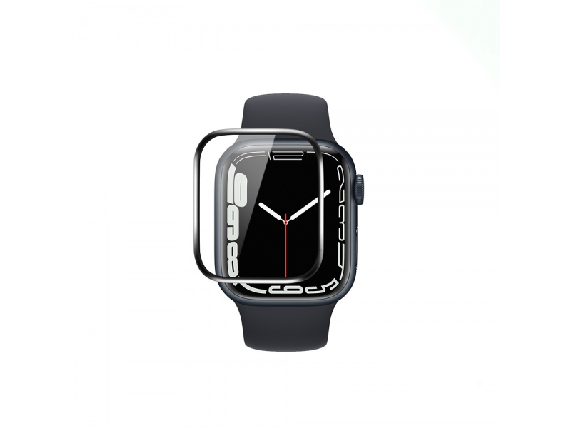 Sklo COTEetCI 4D Black-Rim Full Glue Glass pro Apple Watch 7 - 41mm
