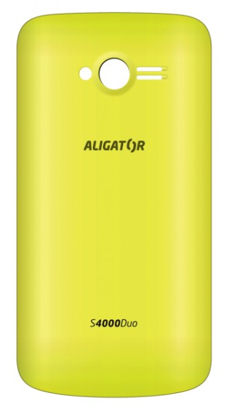 Aligator S4000 zadný kryt batérie Yellow