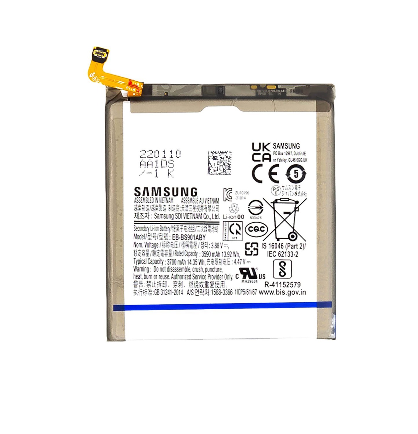 Baterie EB-BS901ABY Samsung Li-Ion 3700mAh (Service pack)