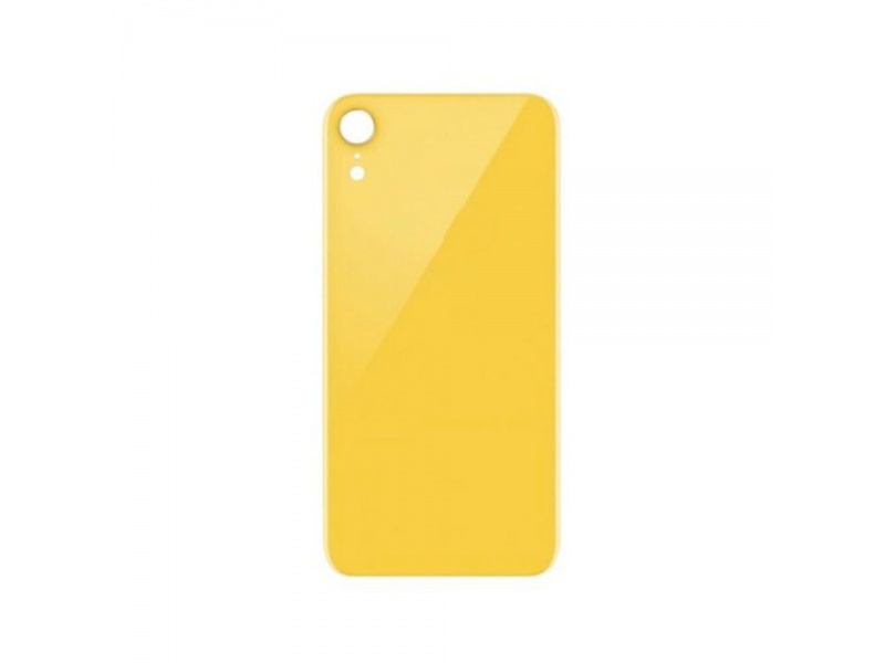Back Cover Glass + Big Camera Hole for Apple iPhone XR (Yellow)