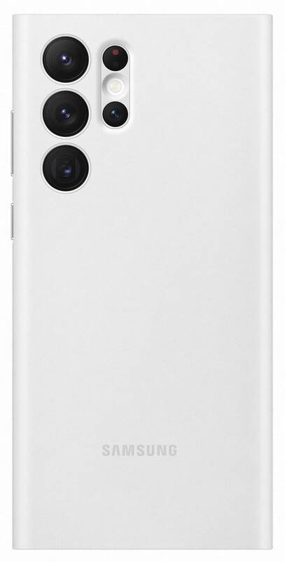 Flipové pouzdro Clear View EF-ZS908CWE pro Samsung Galaxy S22 Ultra, bílá