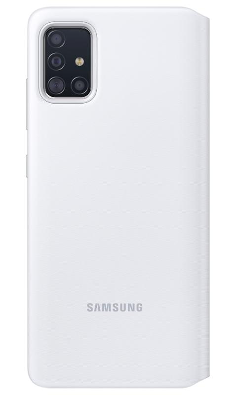 Flipové pouzdro S-View EF-EA715PWE pro Samsung Galaxy A71, bílá