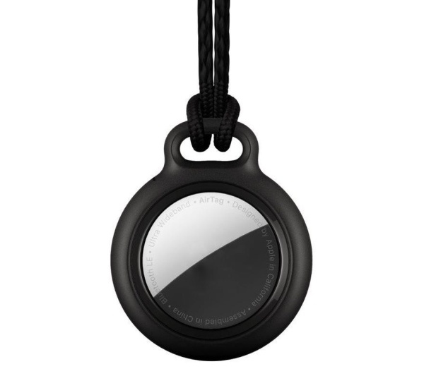 Pouzdro uzamykatelné s poutkem RhinoTech pro Apple AirTag, černá