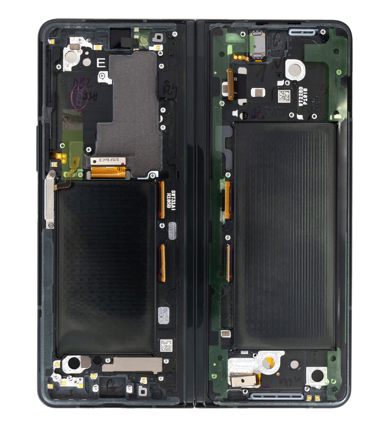 LCD + dotyková doska pre Samsung Galaxy Z Fold 3 5G, phantom green (Service Pack)