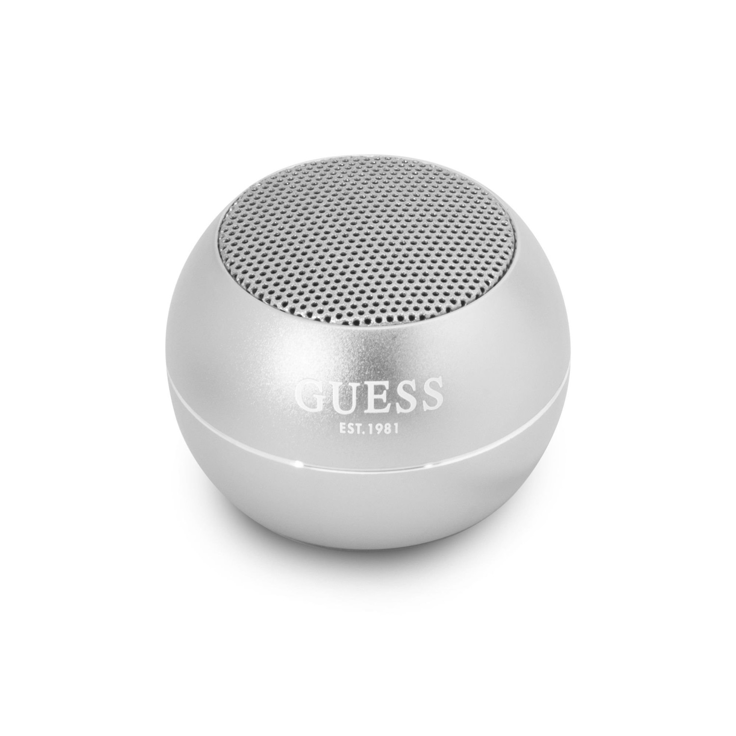 Guess Mini Bluetooth Speaker 3W 4H, stříbrná