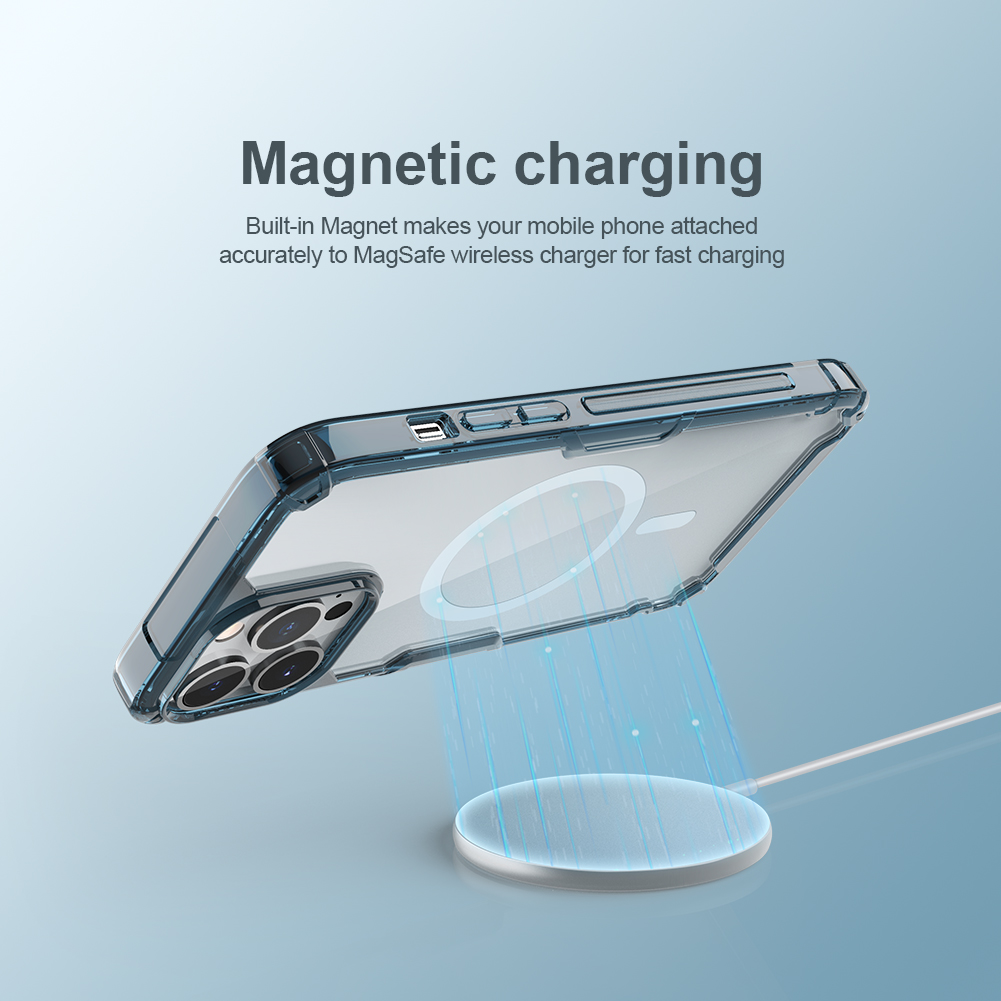 Ochranný kryt Nillkin Nature TPU PRO Magnetic pro Apple iPhone 14 Pro Max, modrá