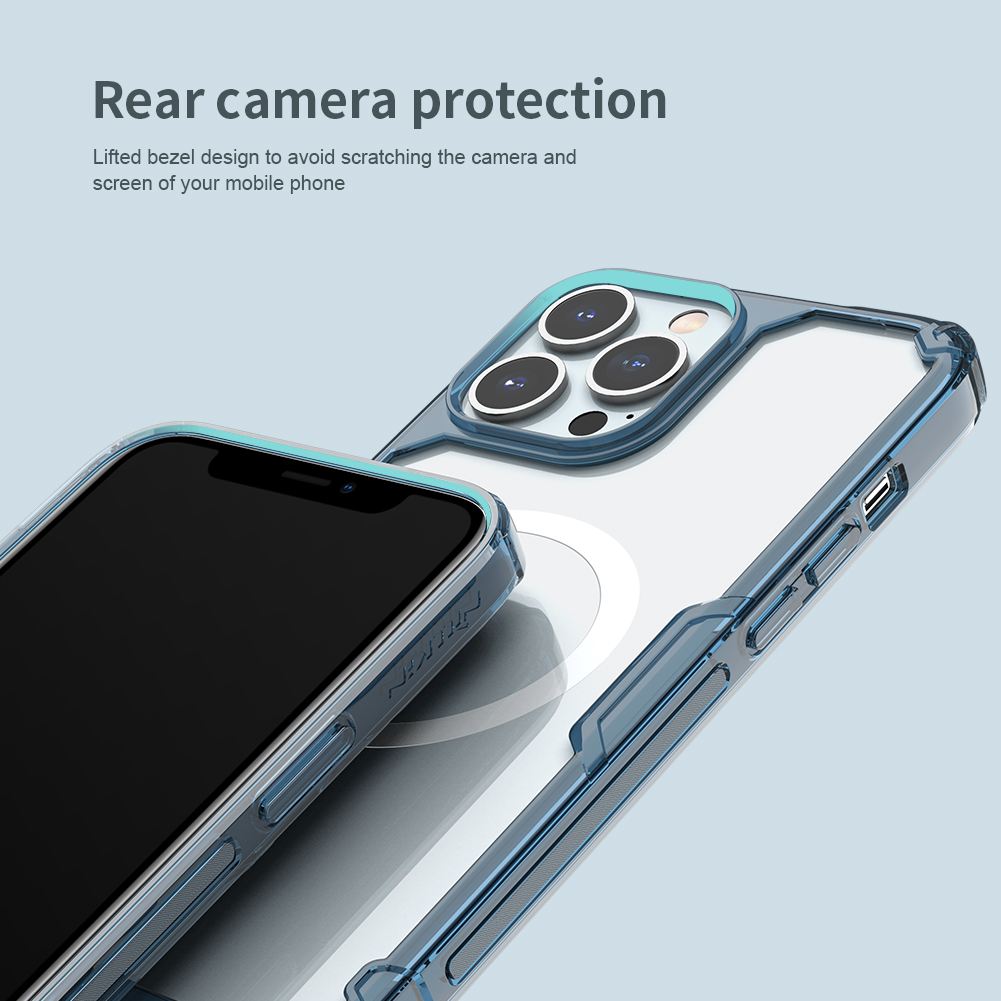 Ochranný kryt Nillkin Nature TPU PRO Magnetic pro Apple iPhone 14 Pro Max, modrá