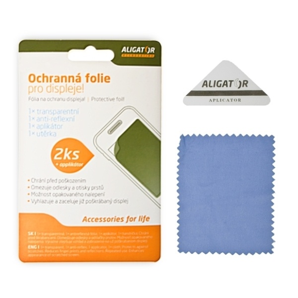 Ochranná folie Aligator pro Aligator S4000 Duo, 2ks, lesklá + matná