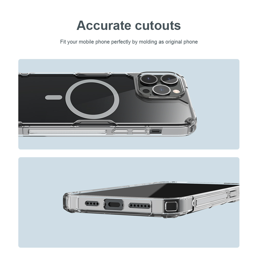Ochranný kryt Nillkin Nature TPU PRO Magnetic pro Apple iPhone 14, transparentní