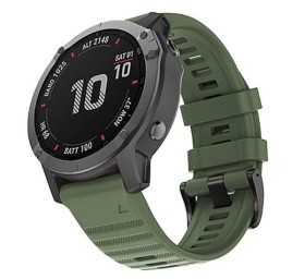 Silikónový remienok outdoor RhinoTech pre Garmin QuickFit 26 mm, tmavo zelená