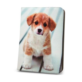 Knižkové puzdro Fashion Cute Puppy univerzálne 7-8"