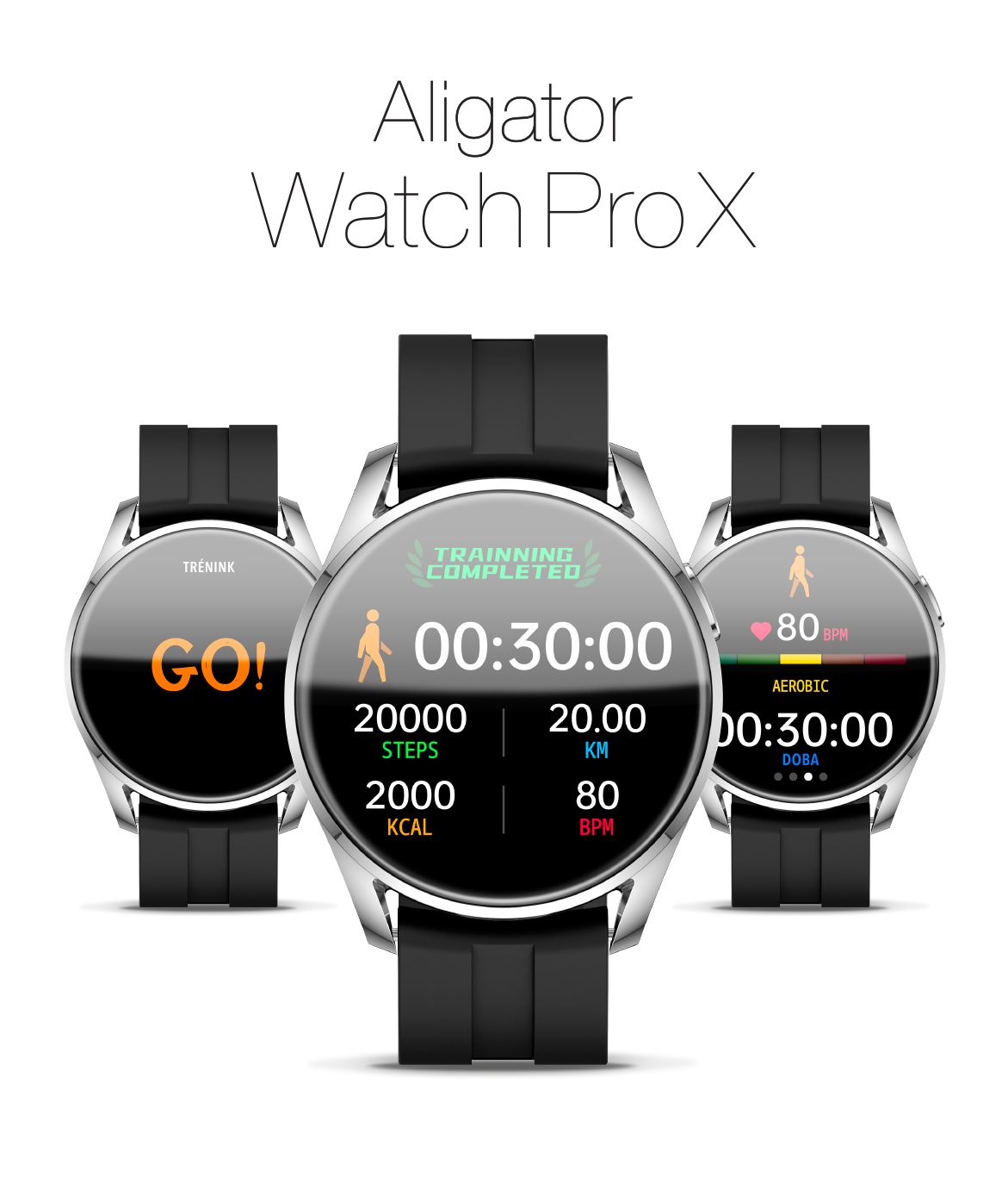 Aligator Watch Pro X černá
