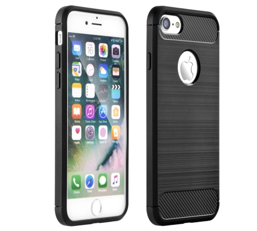 Ochranný kryt Forcell CARBON pro Apple iPhone 13 mini, černá