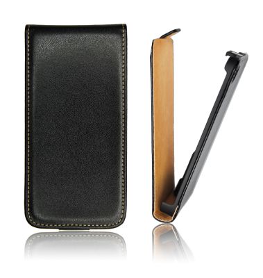 Pouzdro, obal, kryt typu flip na HTC Desire 200 ForCell Slim černé