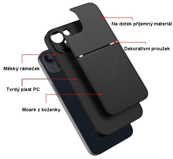 Zadní kryt Forcell NOBLE pro Xiaomi Redmi 10C, černá