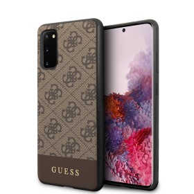 Zadný kryt Guess 4G Stripe pre Apple iPhone 14 Pro, hnedá