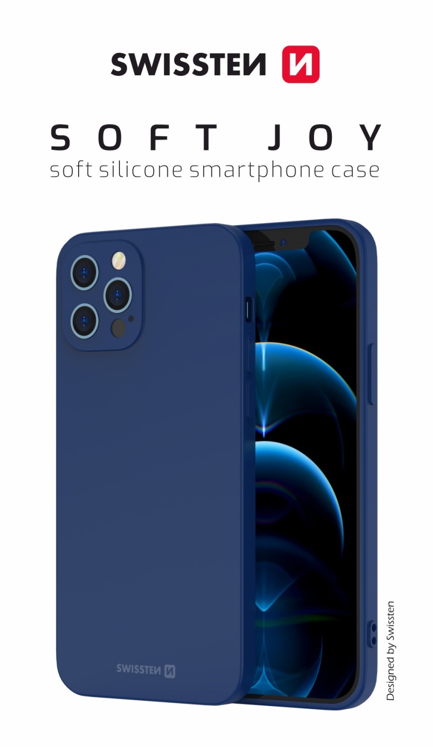 Zadní kryt Swissten Soft Joy pro Apple iPhone 14, modrá 