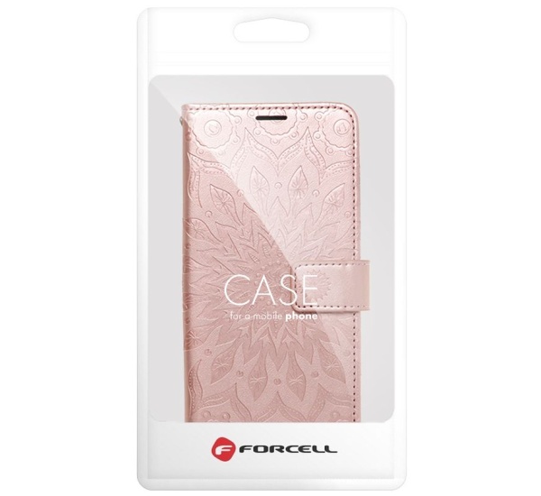 Flipové pouzdro Forcell MEZZO pro Samsung Galaxy A52 4G/5G, mandala rose gold