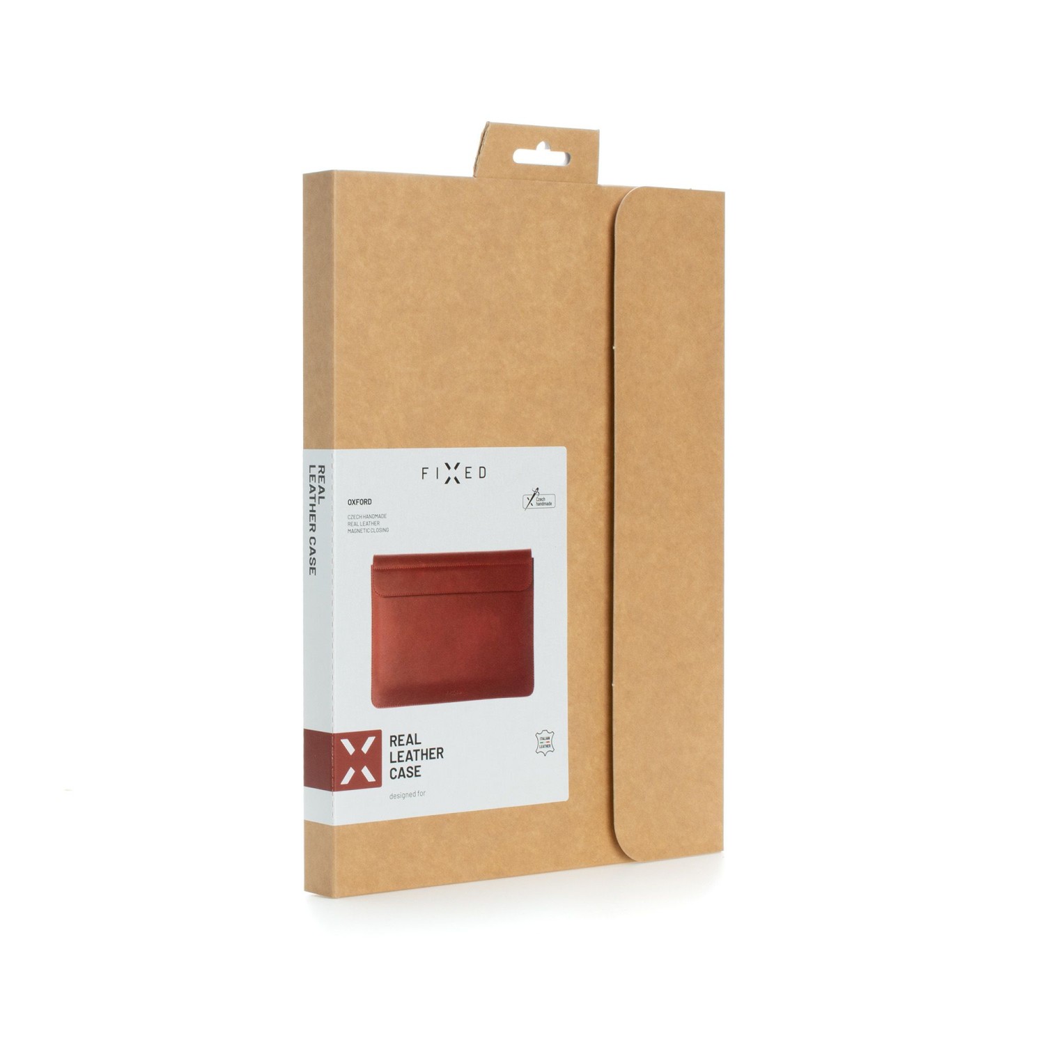Kožené puzdro FIXED Oxford pre Apple iPad Pro 12,9" (2018/2020/2021) s Magic/Folio Keyboard, červená