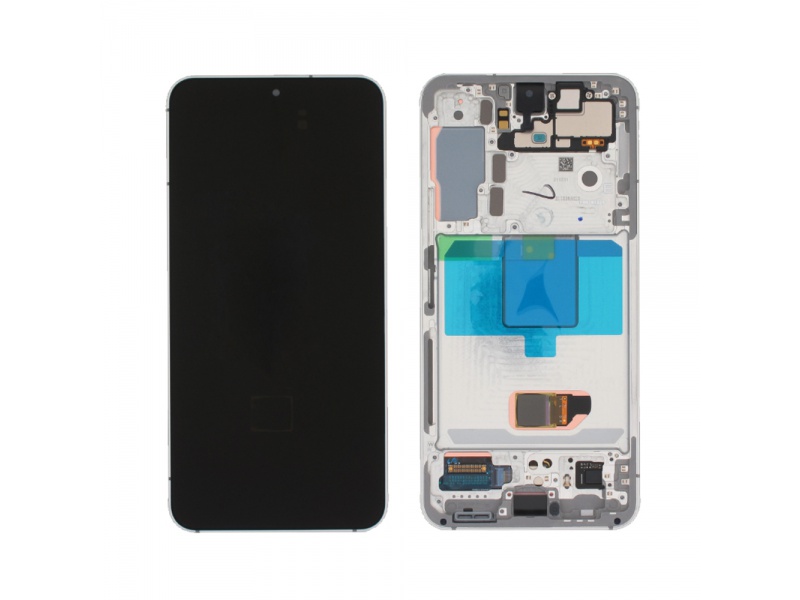 LCD + dotyk + rámček pre Samsung Galaxy S22 2022, black (Service Pack)