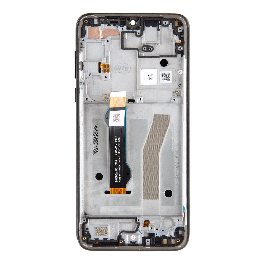 LCD + dotyk + predný kryt pre Motorola G8 Plus, dark blue (Service Pack)