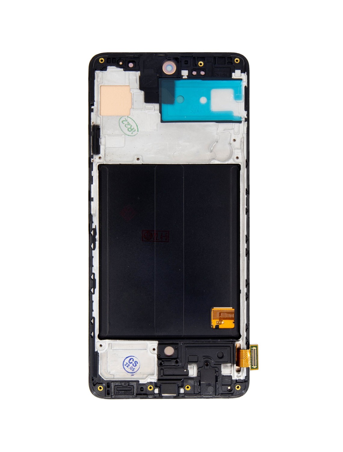 LCD + dotyk + predný kryt pre Samsung Galaxy A51, black