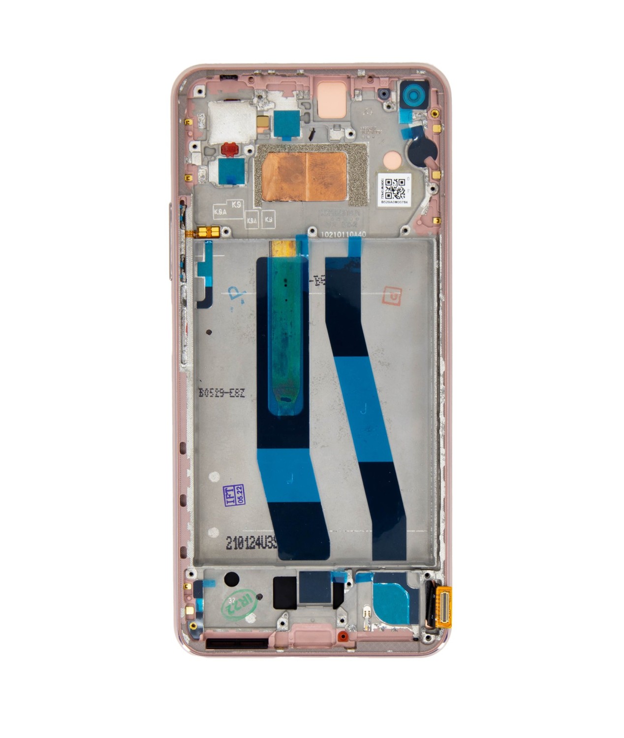 LCD + dotyk + predný kryt pre Xiaomi 11 Lite 5G NIE, pink