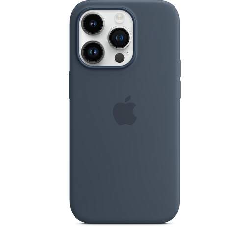 Silikonový kryt MagSafe pro Apple iPhone 14 Pro Max, storm blue