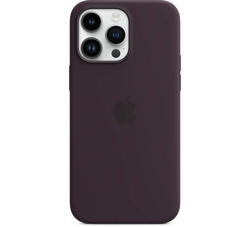 Silikonový kryt MagSafe pro Apple iPhone 14, elderberry