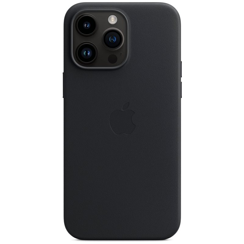 Apple kožený kryt Leather Case MagSafe pro Apple iPhone 14 Pro Max, midnight black