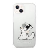 Zadní kryt Karl Lagerfeld PC/TPU Choupette Eat pro Apple iPhone 14, transparentní