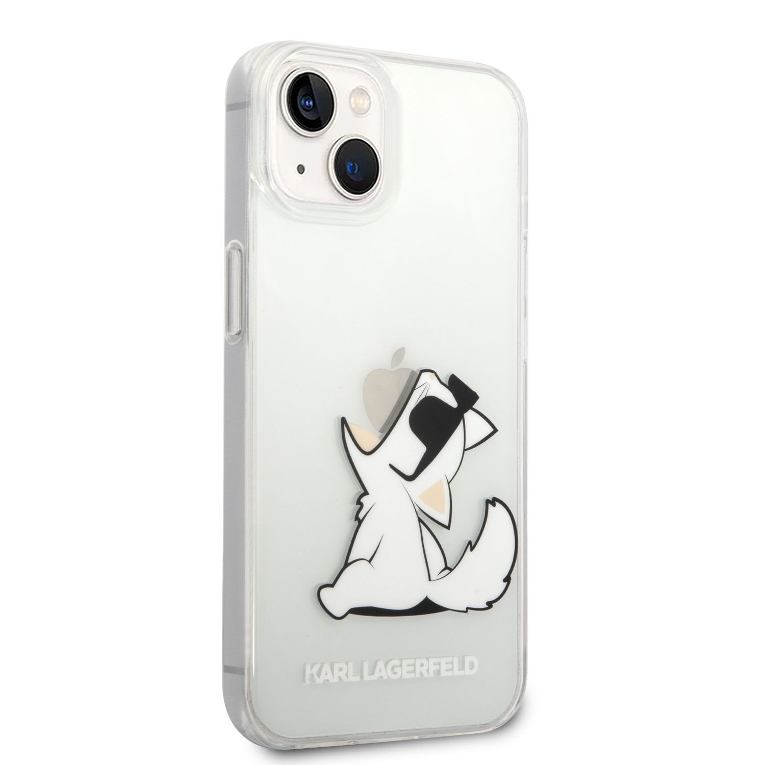Zadní kryt Karl Lagerfeld PC/TPU Choupette Eat pro Apple iPhone 14, transparentní