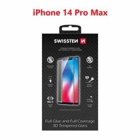 Tvrdené sklo Swissten Ultra Durable 3D Full Glue Glass pre Apple iPhone 14 Pro Max, čierna
