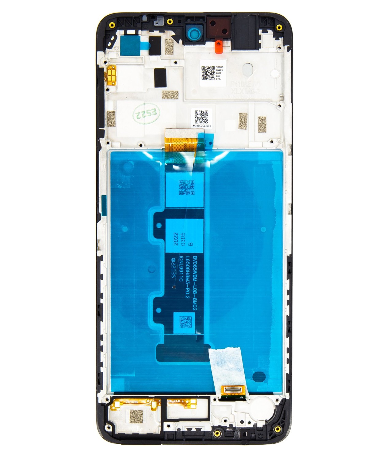 LCD + dotyk + predný kryt pre Motorola Moto G22, black ( Service Pack )