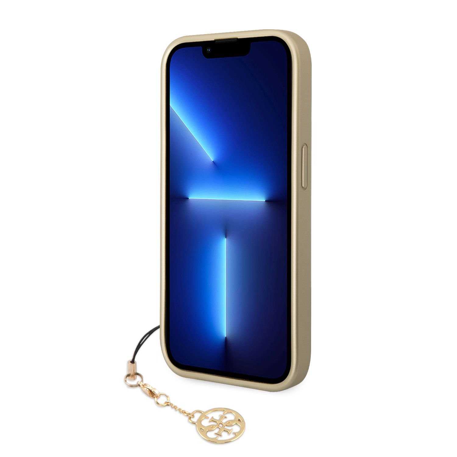 Zadní kryt Guess 4G Charms pro Apple iPhone 14 Pro, hnědá