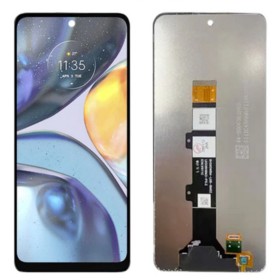 LCD + dotyk + predný kryt pre Motorola Moto G22, black